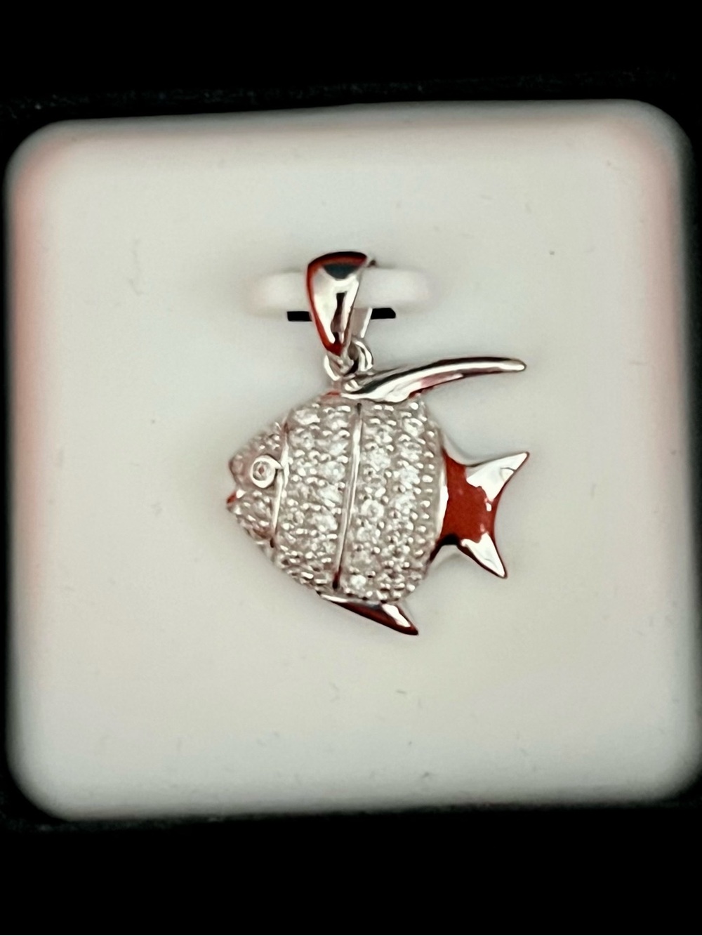 Angler Fish Pendant with Sterling Silver & .5 ctwt Moissanite $250 retail - Picture 5 of 5
